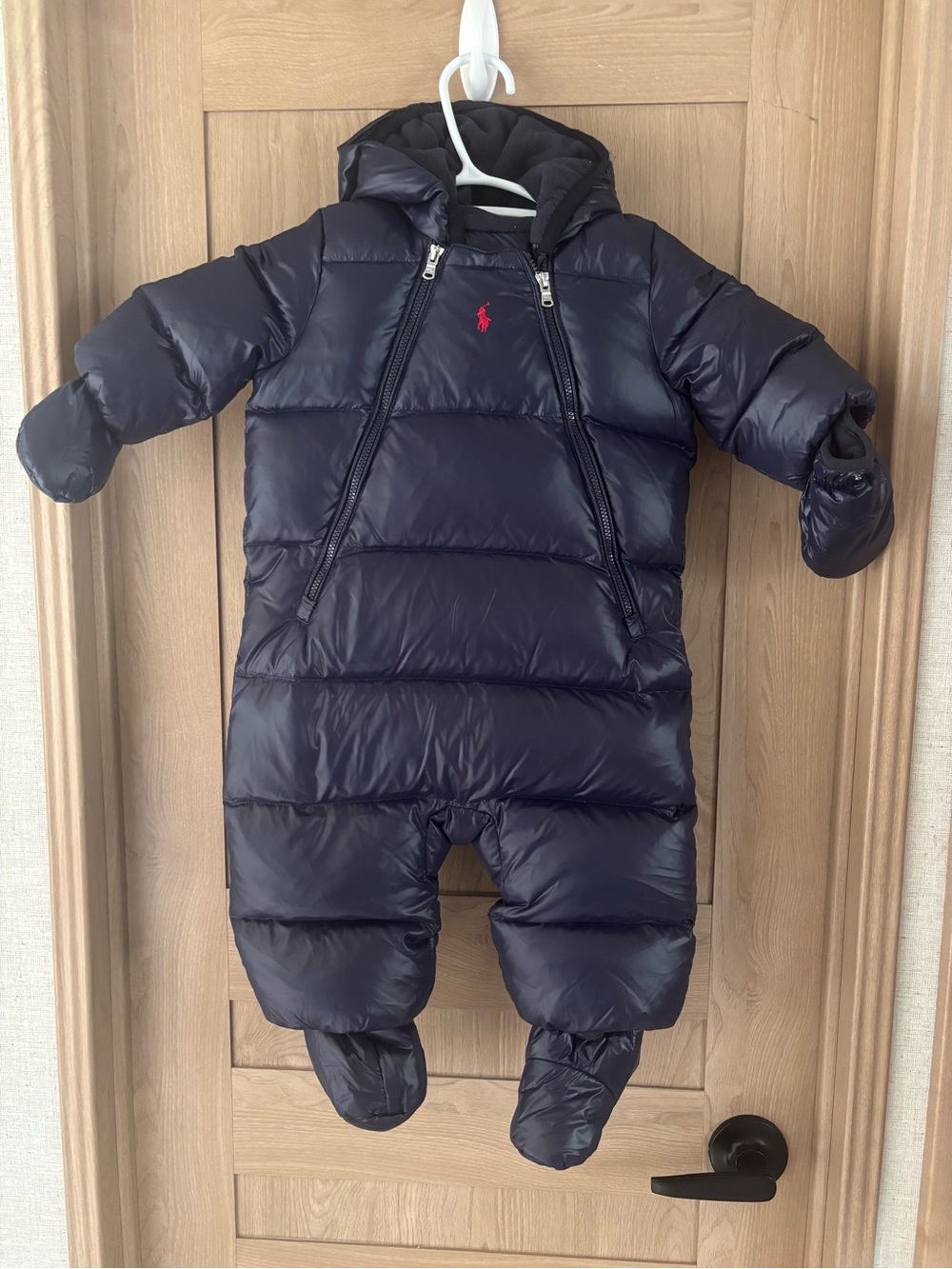 Ralph Lauren Down Filled Baby Bunting Puffer Snow Suit Size 6m Warm